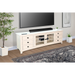 Sunny Designs 82" Media Console Marble White - Bed & Sofa Hub