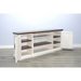 Sunny Designs TV Console Marble White and Buck Skin - Bed & Sofa Hub