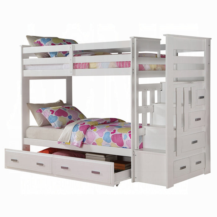 ACME Allentown Twin/Twin Bunk Bed W/Trundle & Storage - Bed & Sofa Hub