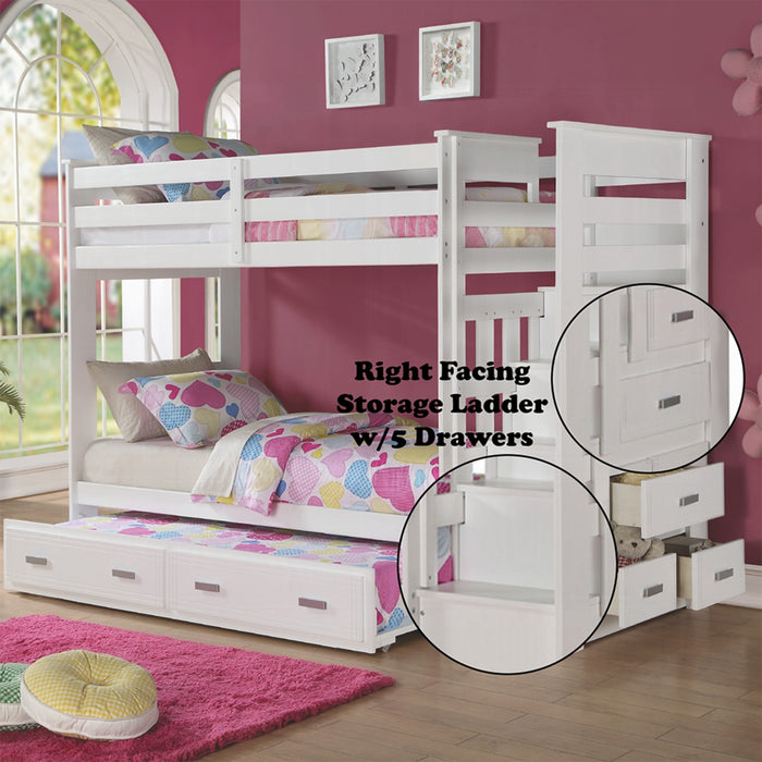 ACME Allentown Twin/Twin Bunk Bed W/Trundle & Storage - Bed & Sofa Hub