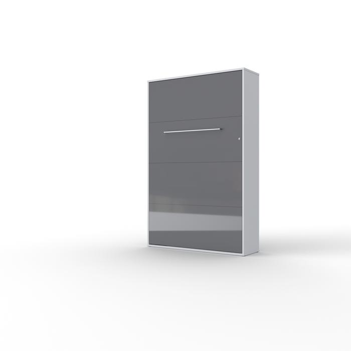 Maxima House Vertical Murphy bed Invento European FULL size with mattress and LED included IN-02WLED - Bed & Sofa Hub