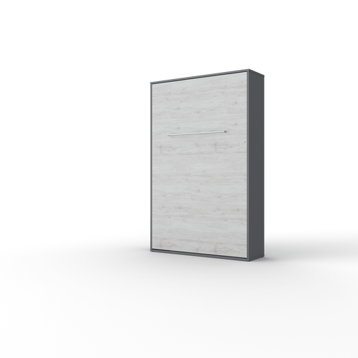 Maxima House Vertical Murphy bed Invento European FULL size with mattress and LED included IN-02WLED - Bed & Sofa Hub