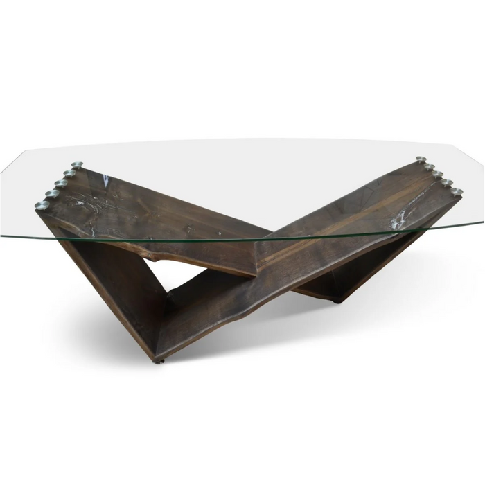 Maxima House Winik Glass Top Dining Table - Bed & Sofa Hub