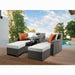 ACME Salena Patio Sofa W/2 Pillows & 2 Ottomans - Bed & Sofa Hub