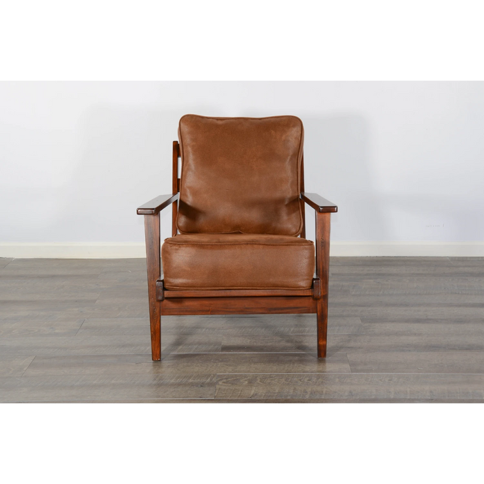 Sunny Designs Santa Fe Mahogany Accent Chair with Cushions in Dark Chocolate Dark Chocolate - Bed & Sofa Hub
