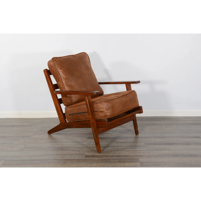 Sunny Designs Santa Fe Mahogany Accent Chair with Cushions in Dark Chocolate Dark Chocolate - Bed & Sofa Hub