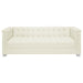 Coaster Chaviano 4-piece Upholstered Track Arm Sofa Living Room Set Pearl White - Bed & Sofa Hub