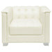 Coaster Chaviano 4-piece Upholstered Track Arm Sofa Living Room Set Pearl White - Bed & Sofa Hub
