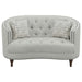 Coaster Avonlea 3-piece Upholstered Sloped Arm Sofa Living Room Set Grey Fabric - Bed & Sofa Hub