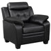 Coaster Finley 3-piece Upholstered Padded Arm Tufted Sofa Living Room Set Black - Bed & Sofa Hub