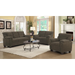 Coaster Clementine 3-piece Upholstered Padded Arm Sofa Living Room Set Brown - Bed & Sofa Hub