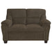 Coaster Clementine 3-piece Upholstered Padded Arm Sofa Living Room Set Brown - Bed & Sofa Hub