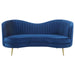 Coaster Sophia 3-piece Upholstered Channel Tufted Sofa Living Room Set Blue - Bed & Sofa Hub