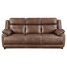 Coaster Ellington 3-piece Upholstered Padded Arm Sofa Living Room Set Dark Brown - Bed & Sofa Hub