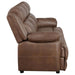 Coaster Ellington 3-piece Upholstered Padded Arm Sofa Living Room Set Dark Brown - Bed & Sofa Hub