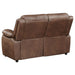 Coaster Ellington 3-piece Upholstered Padded Arm Sofa Living Room Set Dark Brown - Bed & Sofa Hub