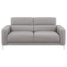 Coaster Glenmark 3-piece Upholstered Track Arm Sofa Living Room Set Taupe - Bed & Sofa Hub