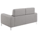 Coaster Glenmark 3-piece Upholstered Track Arm Sofa Living Room Set Taupe - Bed & Sofa Hub