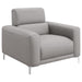 Coaster Glenmark 3-piece Upholstered Track Arm Sofa Living Room Set Taupe - Bed & Sofa Hub