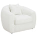 Coaster Isabella 3-piece Faux Sheepskin Upholstered Sofa Living Room Set Natural - Bed & Sofa Hub