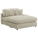 Coaster Blaine Upholstered Reversible Chaise Sectional Sofa Sand - Bed & Sofa Hub
