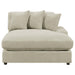 Coaster Blaine Upholstered Reversible Chaise Sectional Sofa Sand - Bed & Sofa Hub