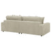 Coaster Blaine Upholstered Reversible Chaise Sectional Sofa Sand - Bed & Sofa Hub