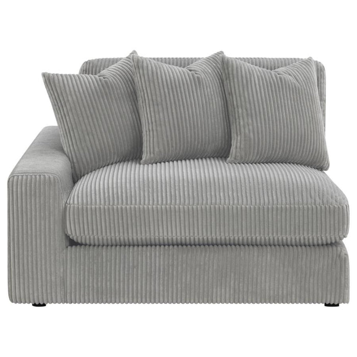 Coaster Blaine Upholstered Reversible Chaise Sectional Sofa Fog - Bed & Sofa Hub