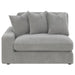 Coaster Blaine Upholstered Reversible Chaise Sectional Sofa Fog - Bed & Sofa Hub