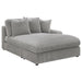 Coaster Blaine Upholstered Reversible Chaise Sectional Sofa Fog - Bed & Sofa Hub
