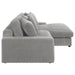 Coaster Blaine Upholstered Reversible Chaise Sectional Sofa Fog - Bed & Sofa Hub