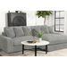 Coaster Blaine Upholstered Reversible Chaise Sectional Sofa Fog - Bed & Sofa Hub