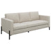 Coaster Tilly 3-piece Upholstered Track Arm Sofa Living Room Set Oatmeal - Bed & Sofa Hub