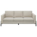 Coaster Tilly 3-piece Upholstered Track Arm Sofa Living Room Set Oatmeal - Bed & Sofa Hub