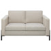 Coaster Tilly 3-piece Upholstered Track Arm Sofa Living Room Set Oatmeal - Bed & Sofa Hub