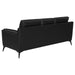 Coaster Moira 3-piece Upholstered Wedge Arm Tufted Sofa Living Room Set Black - Bed & Sofa Hub