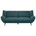 Coaster Acton 3-piece Upholstered Flared Arm Sofa Living Room Set Teal Blue - Bed & Sofa Hub