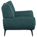 Coaster Acton 3-piece Upholstered Flared Arm Sofa Living Room Set Teal Blue - Bed & Sofa Hub
