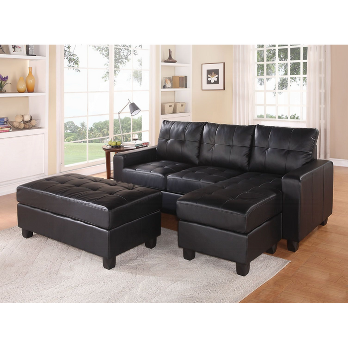 ACME Lyssa Sectional Sofa & Ottoman - Bed & Sofa Hub