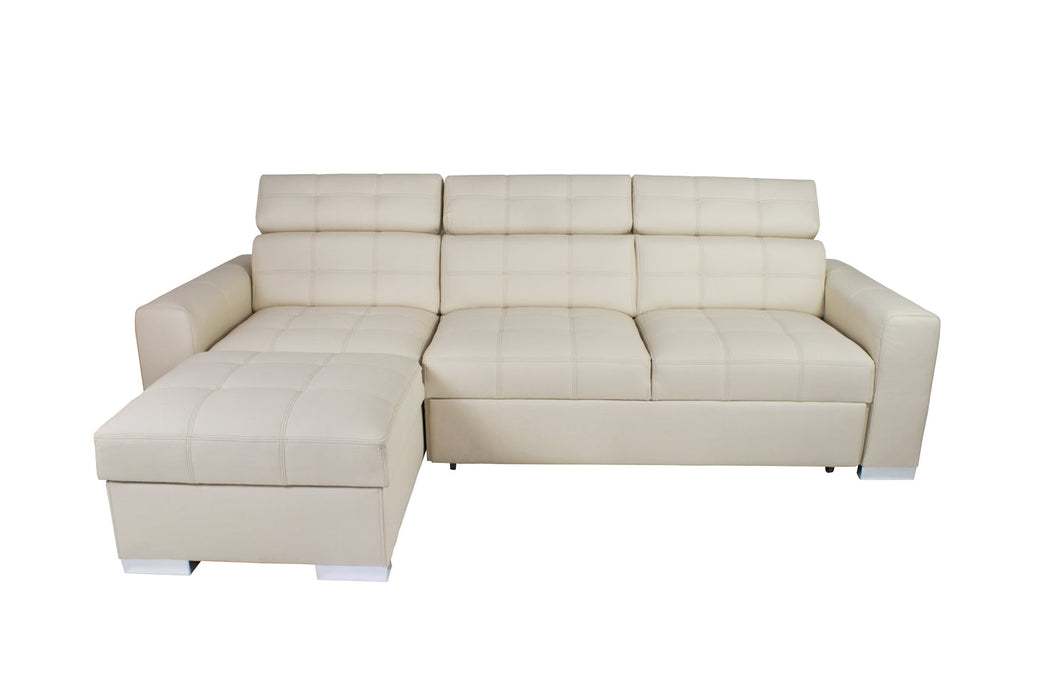 Maxima House IRYS Small Sleeper Sectional Left Corner Chaise Dol023 - Bed & Sofa Hub