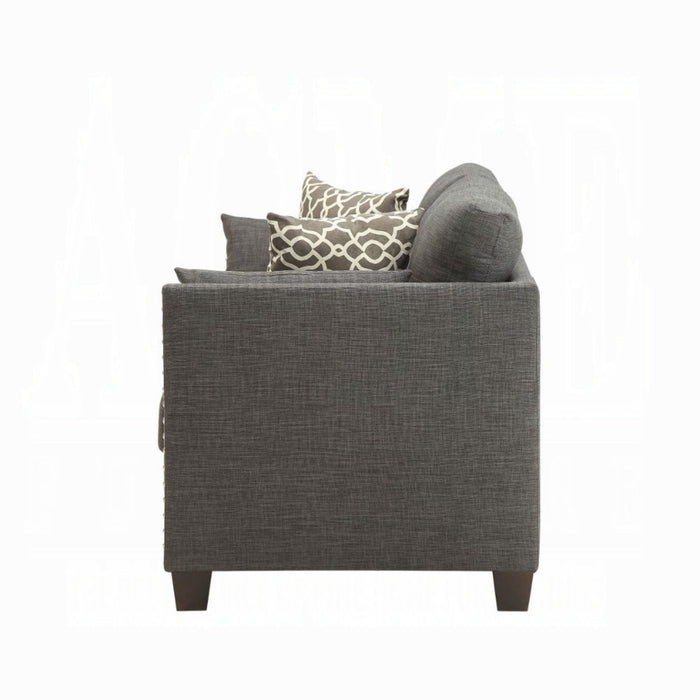 ACME Laurissa Loveseat W/4 Pillows - Bed & Sofa Hub