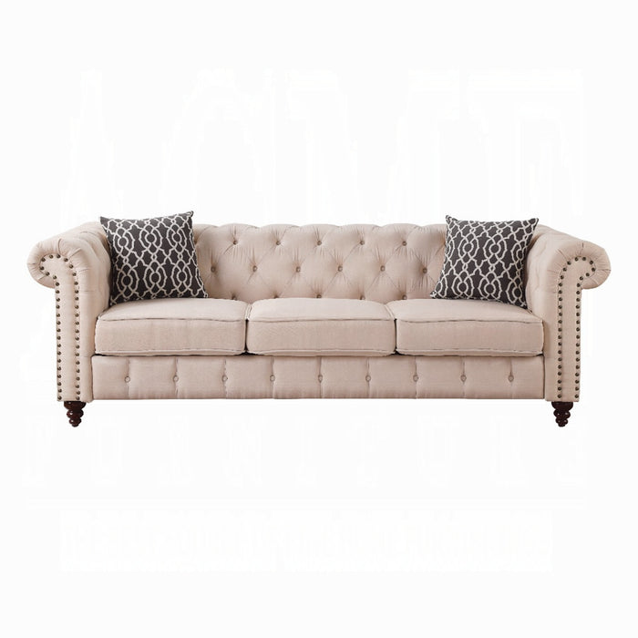 ACME Aurelia Sofa W/2 Pillows - Bed & Sofa Hub