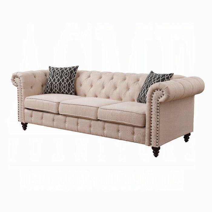 ACME Aurelia Sofa W/2 Pillows - Bed & Sofa Hub
