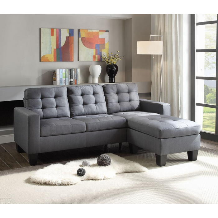 ACME Earsom Reversible Sofa & Ottoman - Bed & Sofa Hub