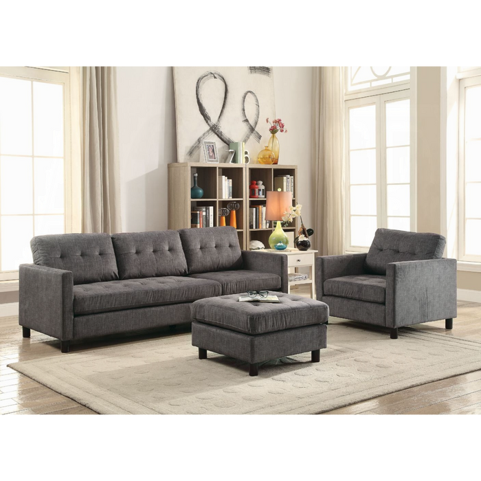 ACME Ceasar Reversible Sofa & Ottoman - Bed & Sofa Hub