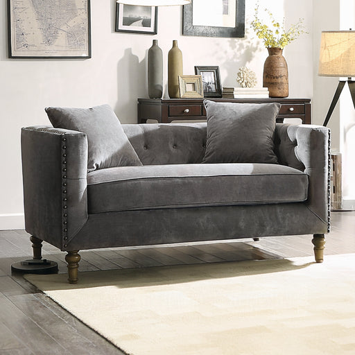 ACME Sidonia Loveseat W/2 Pillows - Bed & Sofa Hub