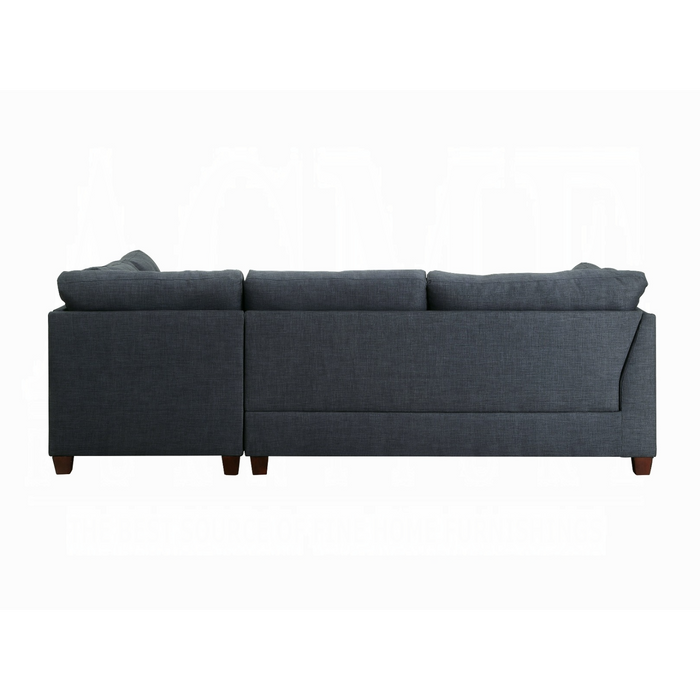 ACME Laurissa Sectional Sofa & Ottoman W/2 Pillows - Bed & Sofa Hub