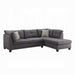 ACME Laurissa Sectional Sofa & Ottoman W/2 Pillows - Bed & Sofa Hub