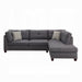 ACME Laurissa Sectional Sofa & Ottoman W/2 Pillows - Bed & Sofa Hub