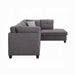 ACME Laurissa Sectional Sofa & Ottoman W/2 Pillows - Bed & Sofa Hub
